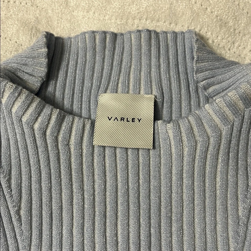 Light Blue Ribbed Sweater - Picture 2 of 6